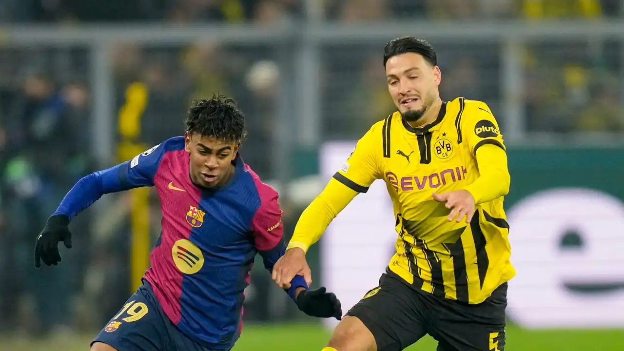 من مواجهة بروسيا دورتموند وبرشلونة في دوري ابطال أوروبا (Getty)